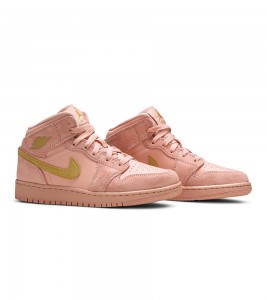 Кроссовки Air Jordan 1 Mid Coral Gold GS - ???? ?20