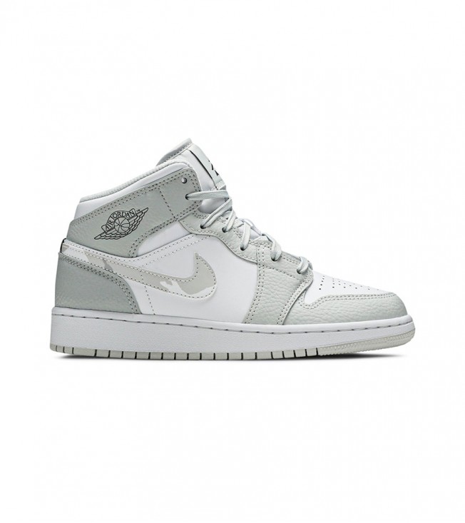 Кроссовки Air Jordan 1 Mid Grey Camo GS