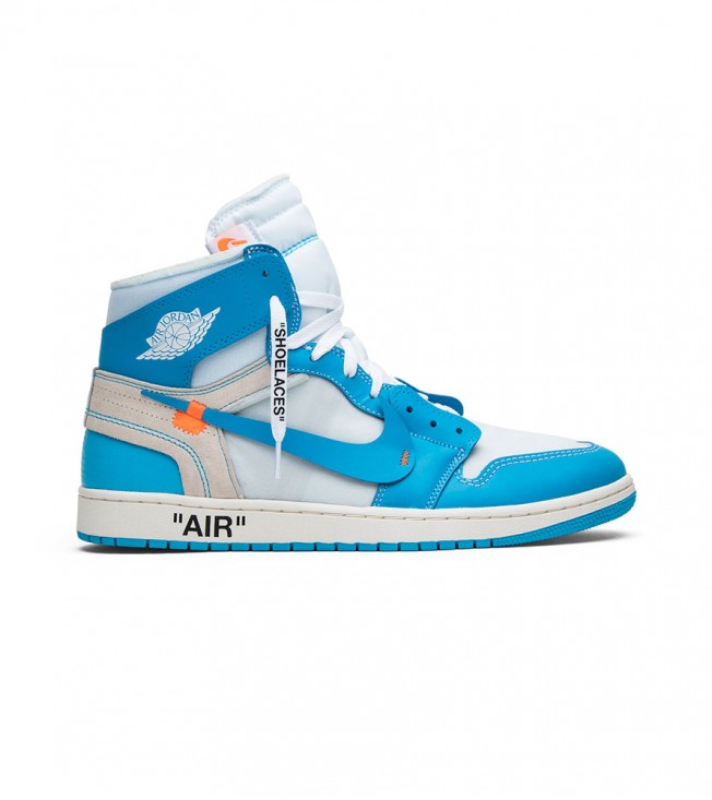 Кроссовки Jordan 1 Retro High Off-White University Blue