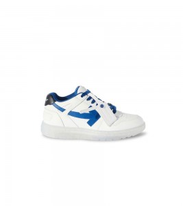 OFF-WHITE Out Of Office OOO Low Tops White Navy Blue