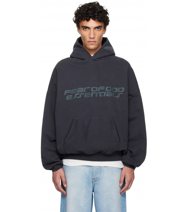 Худи Fear Of God Essentials Black Holiday Heavy Fleece 90s Hoodie