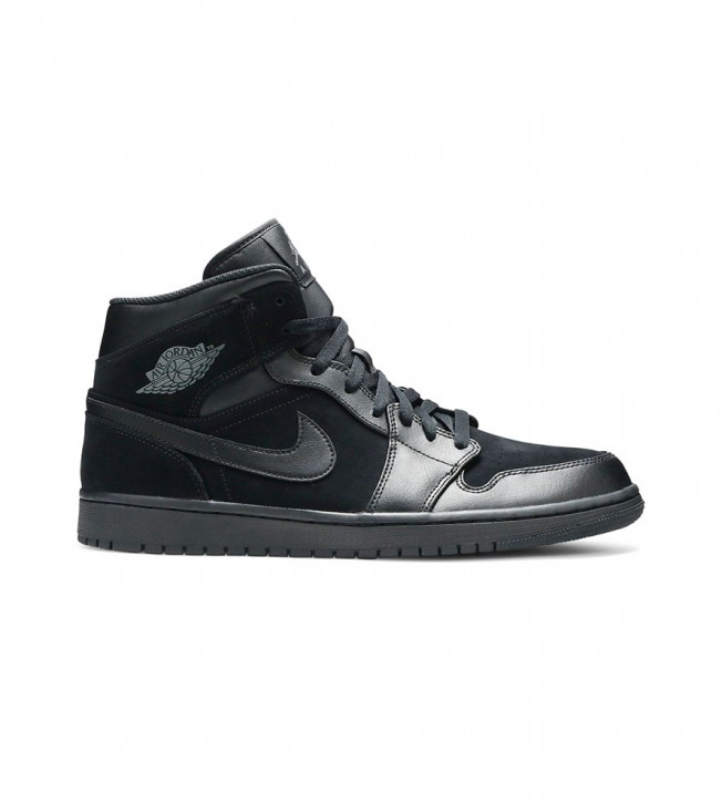 Кроссовки Air Jordan 1 Mid Triple Black