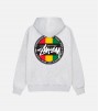 Stussy Classic Dot Zip Hoodie Ash Heather