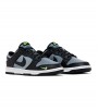 Nike Dunk Low Black Cool Grey Volt Mini Swoosh