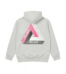 Худи Palace Tri-Dart Hood Grey Marl