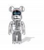 Bearbrick x BAPE x Hajime Sorayama Baby Milo 1000% Silver