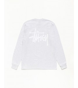 Лонгслив Stussy Basic Stüssy Ls Tee Ash Heather - ???? ?20