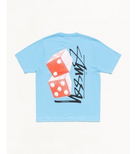 Футболка Stussy Tall Dice Tee Sky Blue #20