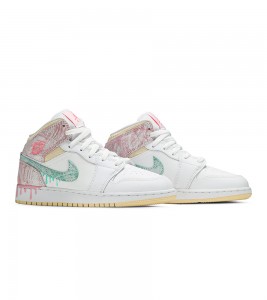 Кроссовки Jordan 1 Mid Paint Drip (GS) - ???? ?20