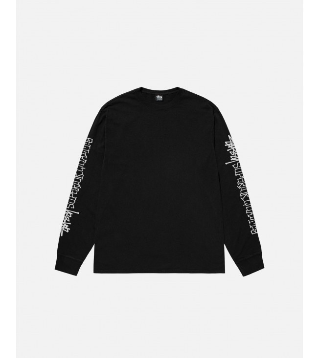 Stussy Superior Quality Ls Tee Pigment Dyed Black
