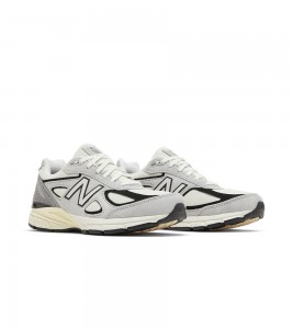 New Balance 990v4 MiUSA Teddy Santis Grey Black Cream - Фото №2
