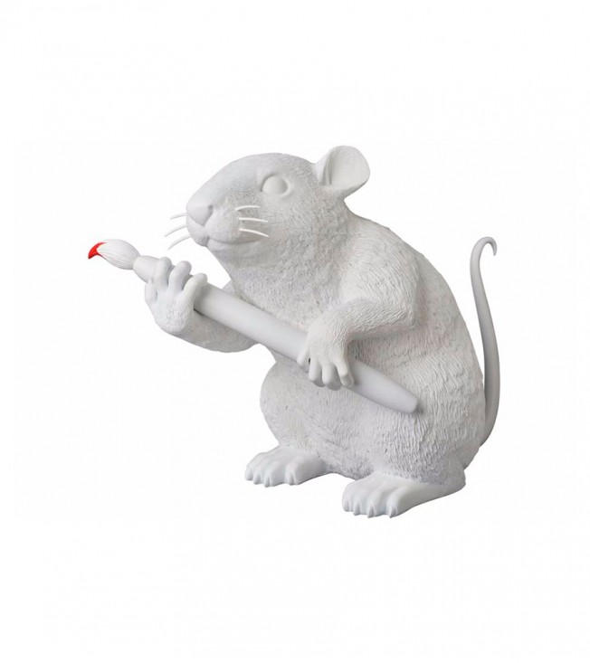 Banksy Love Rat Figure White