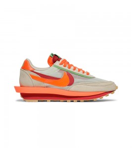 Nike LD Waffle sacai CLOT Net Orange Blaze