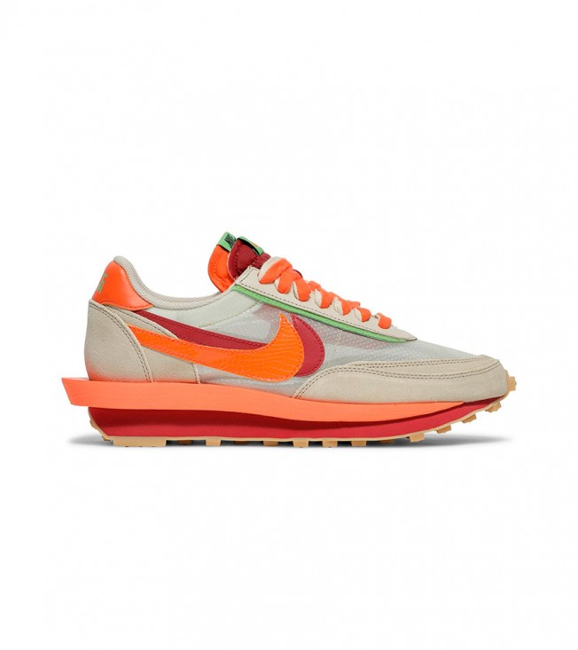 Nike LD Waffle sacai CLOT Net Orange Blaze