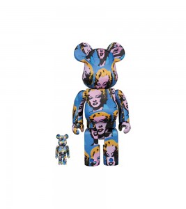 Bearbrick x Andy Warhol x Marily Monroe 100% & 400%
