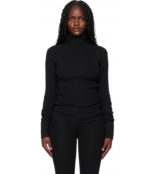 Худи Fear Of God Essentials Black Holiday Rib Long Sleeve Hoodie