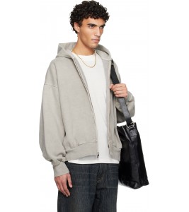 Худи Fear Of God Essentials Gray Holiday Embroidered Classic Full Zip Hoodie - Фото №2