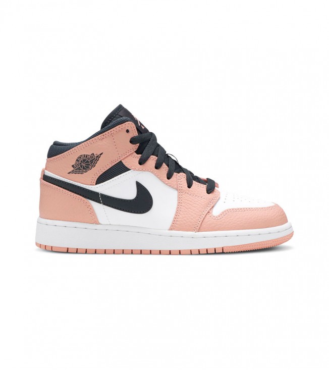 Кроссовки Air Jordan 1 Mid Pink Quartz GS