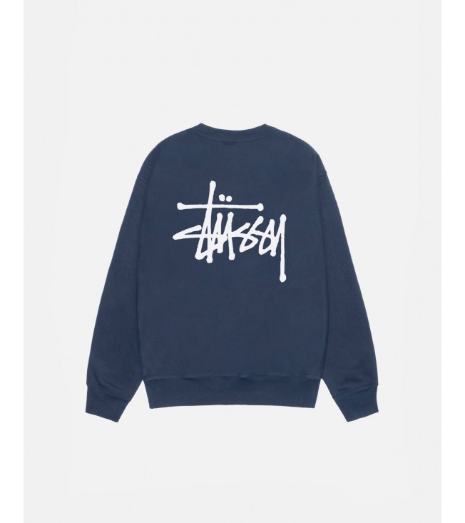 Свитшот Stussy Basic  Crew Navy