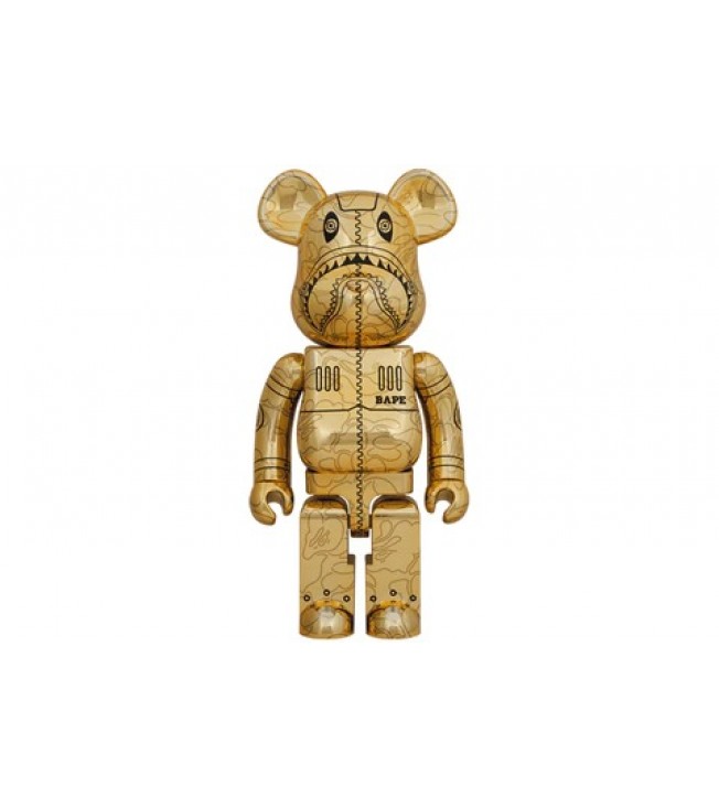 Bearbrick x BAPE x Hajime Sorayama Camo Shark 1000%
