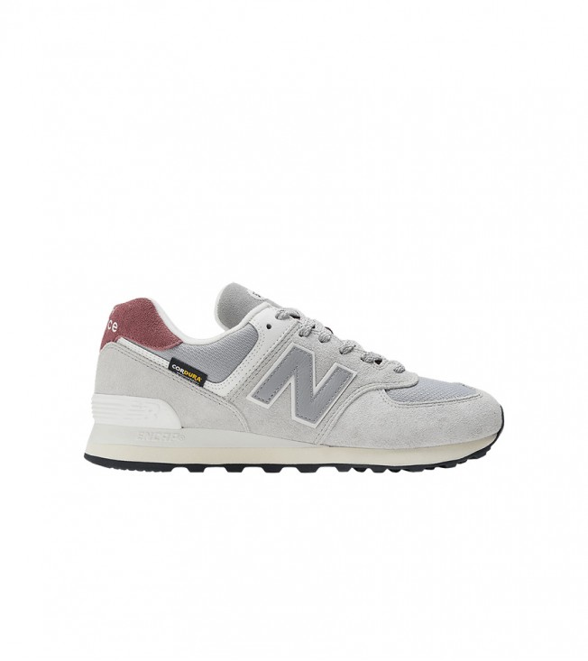 New Balance 574 Cordura Grey Brick Red