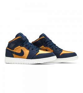Кроссовки Air Jordan 1 Mid Obsidian Desert Ochre GS - ???? ?20