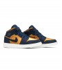 Кроссовки Air Jordan 1 Mid Obsidian Desert Ochre GS