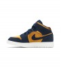 Кроссовки Air Jordan 1 Mid Obsidian Desert Ochre GS