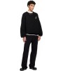Свитер Fear Of God Essentials Black Holiday Embroidered Merino Crewneck Sweater