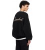Свитер Fear Of God Essentials Black Holiday Embroidered Merino Crewneck Sweater