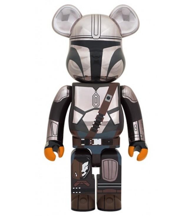 Bearbrick Star Wars The Mandalorian 1000% Chrome