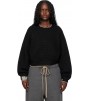 Свитер Fear Of God Essentials Black Holiday Heavy Waffle 90s Crewneck Sweater