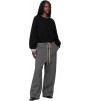 Свитер Fear Of God Essentials Black Holiday Heavy Waffle 90s Crewneck Sweater