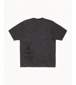 Футболка Stussy Skulls Tee Pigment Dyed Faded Black - ???? ?20
