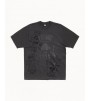 Футболка Stussy Skulls Tee Pigment Dyed Faded Black