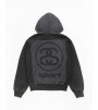 Худи Stussy Link Sport Zip Hoodie Garment Dyed Faded Black