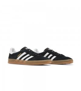adidas Gazelle Black White Gum - Фото №2