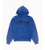 Худи Stussy Beach Roots Zip Hoodie Garment Dyed Indigo