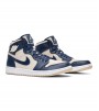 Кроссовки Jordan 1 Retro Premium Midnight Navy Light Cream WMNS