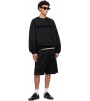 Свитшот Fear Of God Essentials Black Holiday Modern Crewneck Faux-Suede Sweatshirt