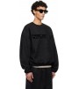 Свитшот Fear Of God Essentials Black Holiday Modern Crewneck Faux-Suede Sweatshirt
