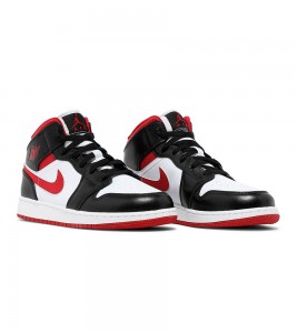 Кроссовки Jordan 1 Mid Gym Red Black White (GS) - ???? ?20