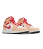 Jordan 1 Mid Light Cardinal Curry (GS)
