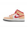 Jordan 1 Mid Light Cardinal Curry (GS)