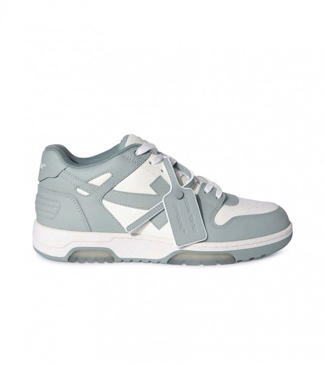 OFF-WHITE Out Of Office OOO Low Tops White Grey