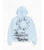 Худи Stussy Skulls Zip Hoodie Pigment Dyed Sky Blue