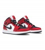 Кроссовки Air Jordan 1 Mid Chicago Black Toe GS