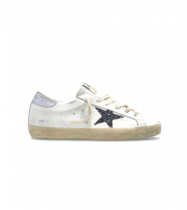 Golden Goose Super-Star White Black Glicine (WMNS)