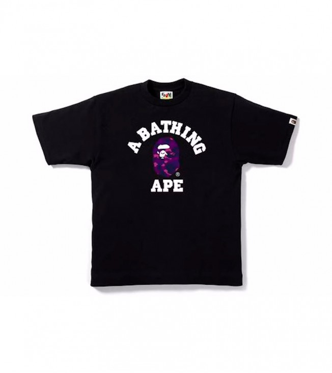 Футболка BAPE Color Camo College Tee Black/Purple