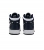 Кроссовки Air Jordan 1 Mid White Metallic Gold Obsidian GS